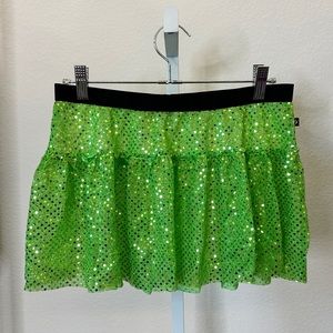 Sparkle Athletic Green Skirt